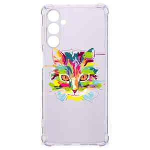 Samsung Galaxy M54 Stevig Bumper Hoesje Cat Color