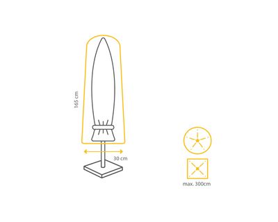 Winza parasol beschermhoes L165 B30