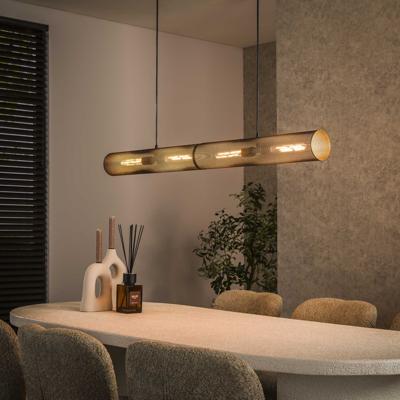 LifestyleFurn Hanglamp 'Manda' Artic Black, 4-lamps