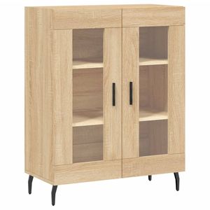 vidaXL Dressoir 69,5x34x90 cm bewerkt hout sonoma eikenkleurig