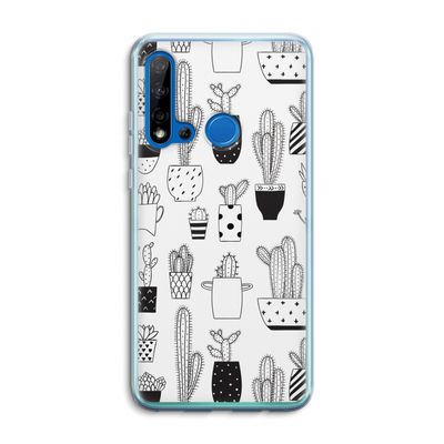 Cactusmotief: Huawei P20 Lite (2019) Transparant Hoesje