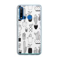 Cactusmotief: Huawei P20 Lite (2019) Transparant Hoesje
