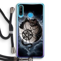 Volle maan: Huawei P30 Lite Transparant Hoesje met koord