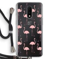 Anything Flamingoes: OnePlus 7 Transparant Hoesje met koord