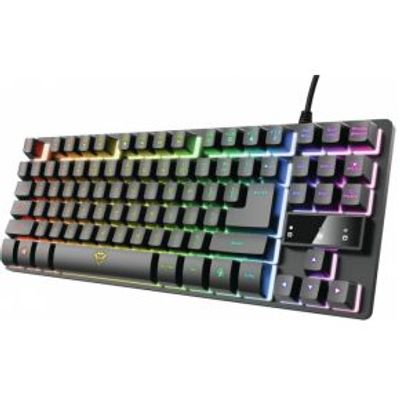 Trust GXT 833 Thado Bedraad Gaming Toetsenbord TKL AZERTY Zwart