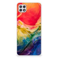 Hoesje maken Samsung Galaxy A22 5G Watercolor Dark