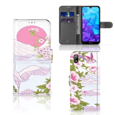 Huawei Y5 (2019) | Telefoonhoesje | Met pasjeshouder | Bird Standing