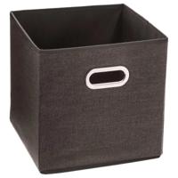 Opbergmand/kastmand bruin - linnen - 29 liter - 31 x 31 x 31 cm - Opbergbox - Vakkenkast