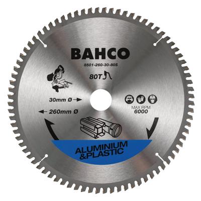 Bahco Cirkelzaagblad | hardmetaal tanden | voor verstekzagen in aluminium en kunststof | 96 TPI | 305 mm - 8501-305-30-96S