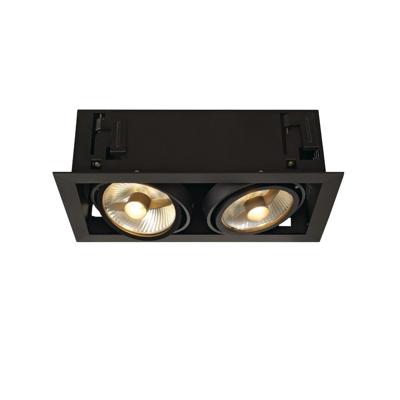 SLV InbouwspotKadux 2 ES111 19,5cm zwart - 115550