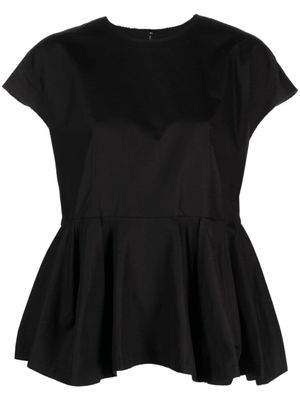 Comme Des Garçons blouse à coupe péplum - Noir