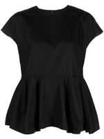 Comme Des Garçons blouse à coupe péplum - Noir
