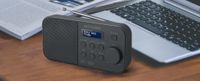 Muse M-109 DB DAB+/FM draagbare radio & dubbel alarm - zwart - thumbnail