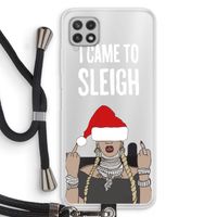 Came To Sleigh: Samsung Galaxy A22 4G Transparant Hoesje met koord