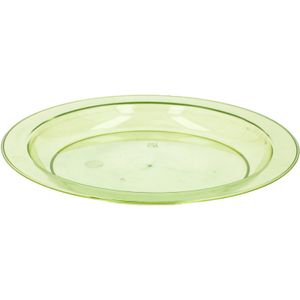 Bordjes plastic groen 20 cm kunststof/plastic   -