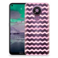 Nokia 3.4 | TPU bumper | Waves Roze