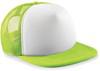 Beechfield CB645b Junior Vintage Snapback Trucker - Lime Green/White - One Size