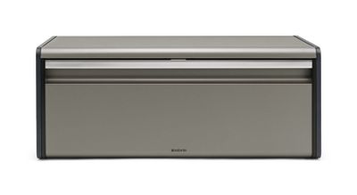 Brabantia broodtrommel met klepdeksel platinum