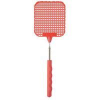 Vliegenmepper compact - Uitschuifbaar tot 60 cm - rood - Insecten killer