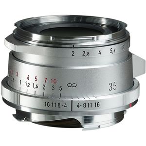 Voigtländer Ultron 35mm F/2 ASPH Type II Leica M Mount zilver