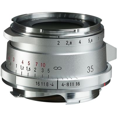 Voigtländer Ultron 35mm F/2 ASPH Type II Leica M Mount zilver