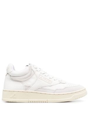 Autry baskets mi-longues Open en cuir - Blanc