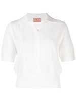 Lhd polo en maille ajourée - Blanc