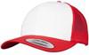 Flexfit FX6606CF Retro Trucker Colored Front - Red/White/Red - One Size