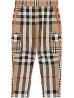 Burberry Kids pantalon cargo à motif Mixed Vintage Check - Tons neutres - thumbnail