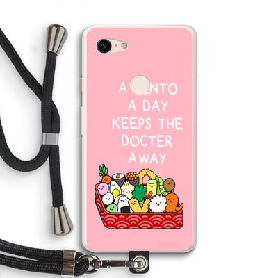 Bento a day: Pixel 3 XL Transparant Hoesje met koord