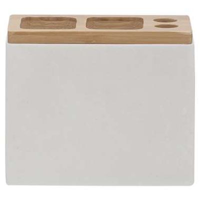 Sealskin tandenborstelhouder Grace - wit - 10,2x12,3x6 cm