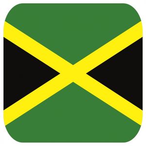 Onderzetters voor glazen met Jamaicaanse kleuren 15 st   -