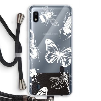Tiny Bugs: Samsung Galaxy A10 Transparant Hoesje met koord