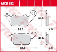 TRW Remblokken, en remschoenen voor de moto, MCB892 Allround organisch