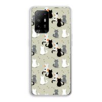 Katten: Oppo A94 5G Transparant Hoesje