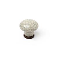 Deurknop Rei 818 Cirkelvormig Wit Porselein Metaal 2 Stuks Versleten (Ø 30 x 27 mm)