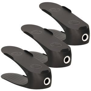 4x Stuks schoenenrekjes/plankjes voor 1 paar schoenen zwart 29,5 x 25 cm