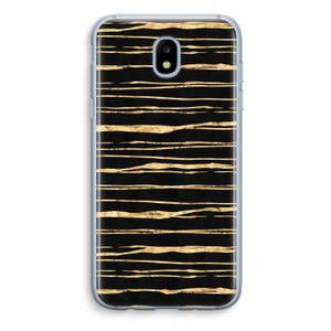 Gouden strepen: Samsung Galaxy J5 (2017) Transparant Hoesje