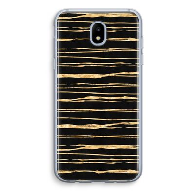 Gouden strepen: Samsung Galaxy J5 (2017) Transparant Hoesje