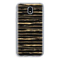 Gouden strepen: Samsung Galaxy J5 (2017) Transparant Hoesje