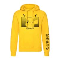 Unisex Hoodie Pokémon Pikachu Katakana Geel - Maat: L