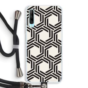 Geometrisch patroon: Huawei P Smart Pro Transparant Hoesje met koord