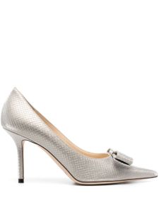 Jimmy Choo escarpins Lani à nœud 85 mm - Tons neutres