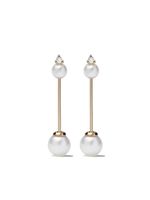 Mizuki boucles d'oreilles Kanzashi en or 14ct - thumbnail