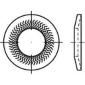 Grendelschijven 12 mm 24.25 mm Verenstaal Verzinkt 100 stuk(s) Alstertaler Schrauben & Präzisionsteile 159394