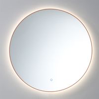 Spiegel Sanilux Rond Met LED Verlichting 3 Kleuren Instelbaar & Dimbaar 100 cm Met Spiegelverwarming Brons Sanilux