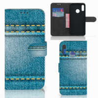 Huawei P Smart 2019 Wallet Case met Pasjes Jeans - thumbnail