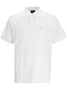 Emporio Armani polo à patch logo - Blanc