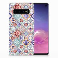 Samsung Galaxy S10 | TPU | Siliconen hoesje | Tiles Color