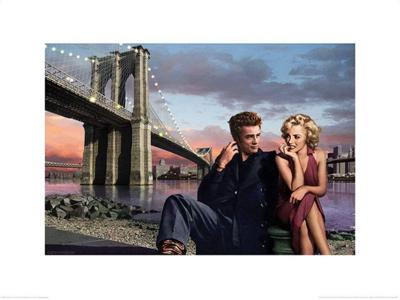 Kunstdruk Brooklyn Nights Chris Consani 80x60cm
